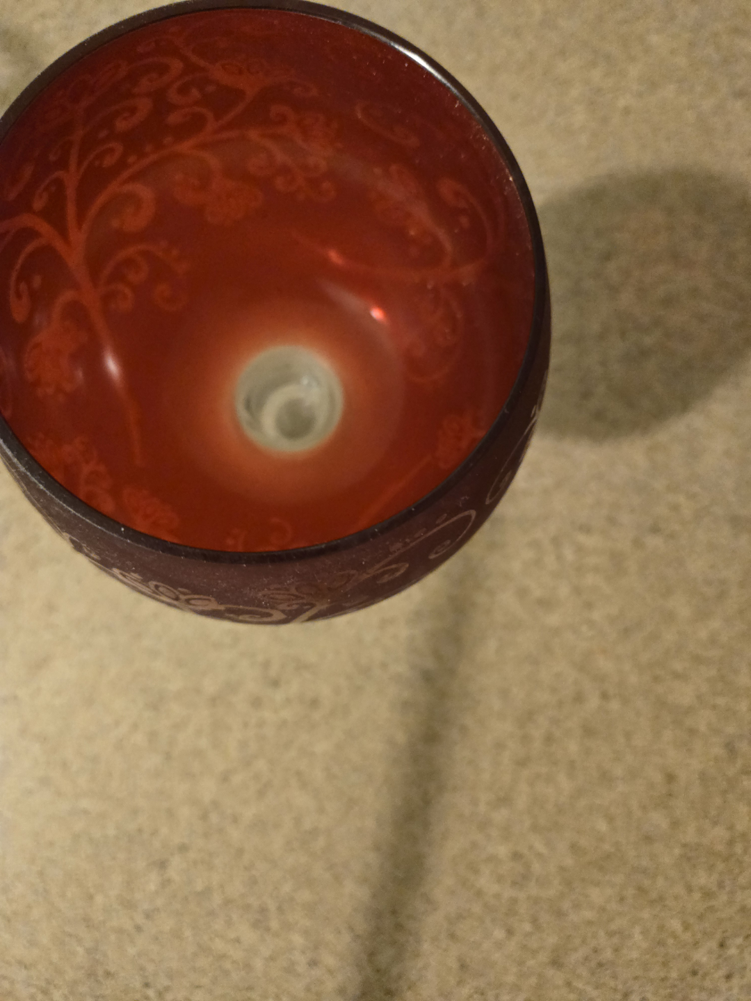 Red Glass Votive Holder - photo 2
