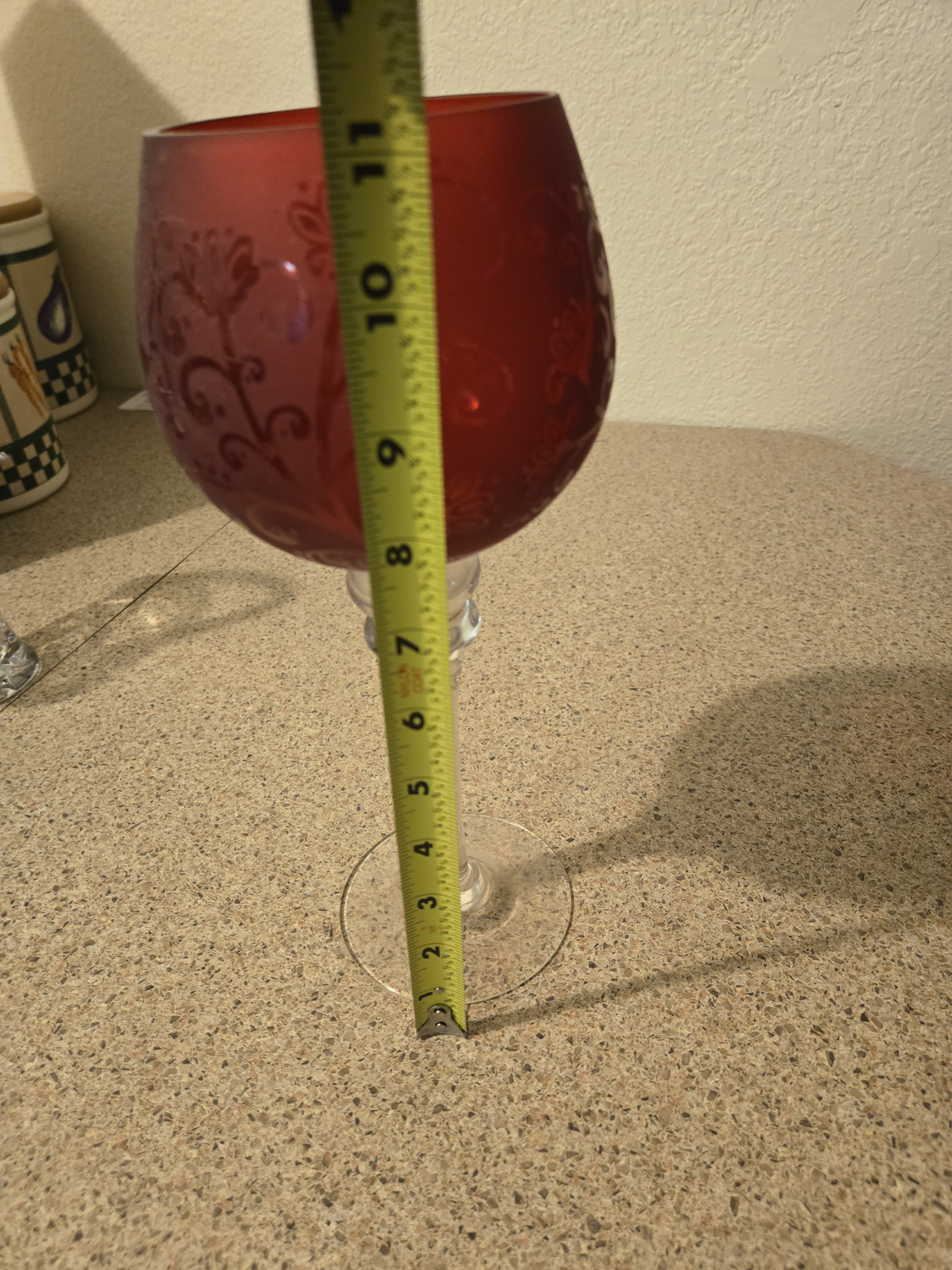 Red Glass Votive Holder - photo 3
