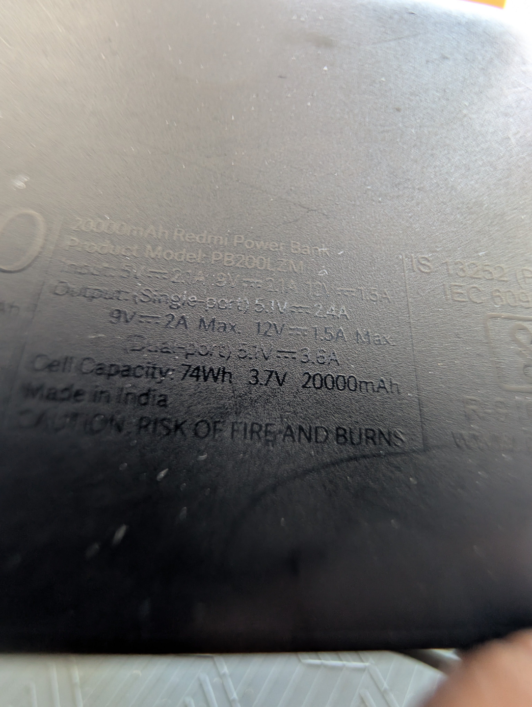 20000mAh Redmi Power Bank PB200LZM - photo 5