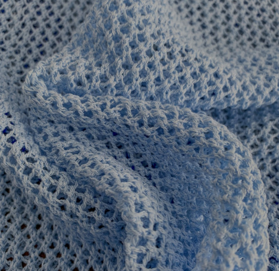 Light Blue Knitted Short Sleeve Top - photo 3