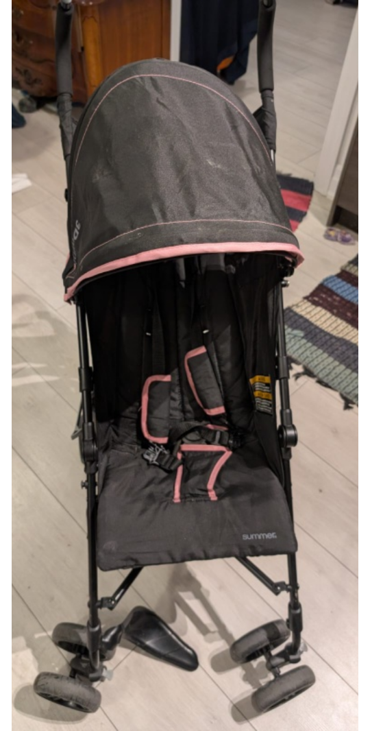 Summer Infant 3Dmini Lightweight Stroller - Black & Pink - photo 2