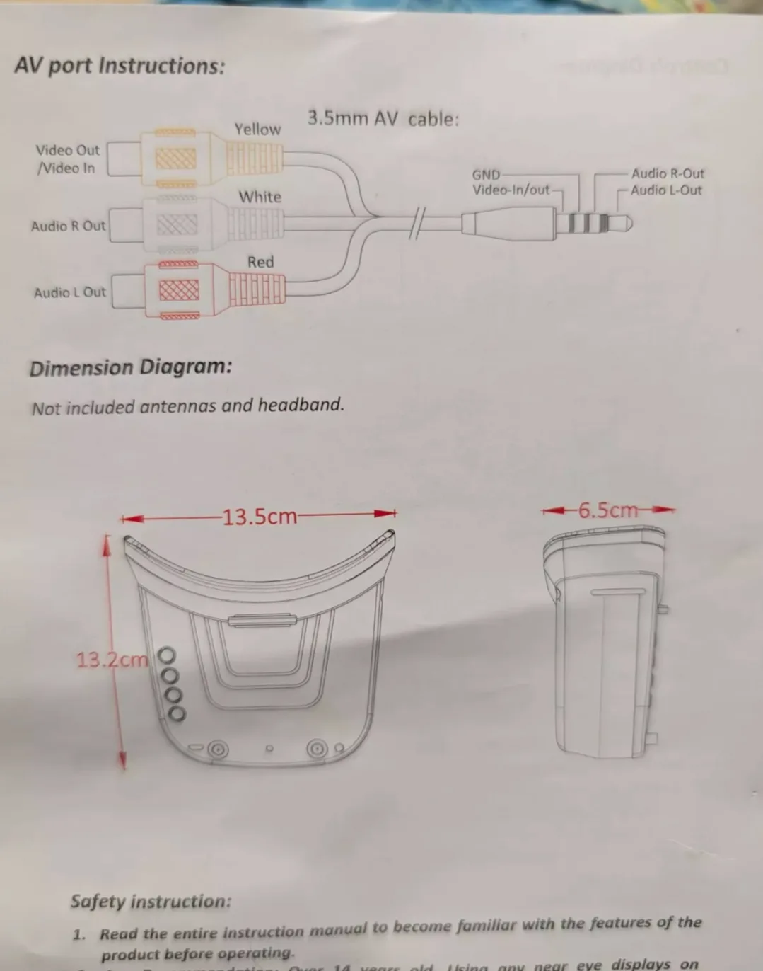 5.8G FPV Goggles with 3 Inch HD LCD Screen image indicator(6)