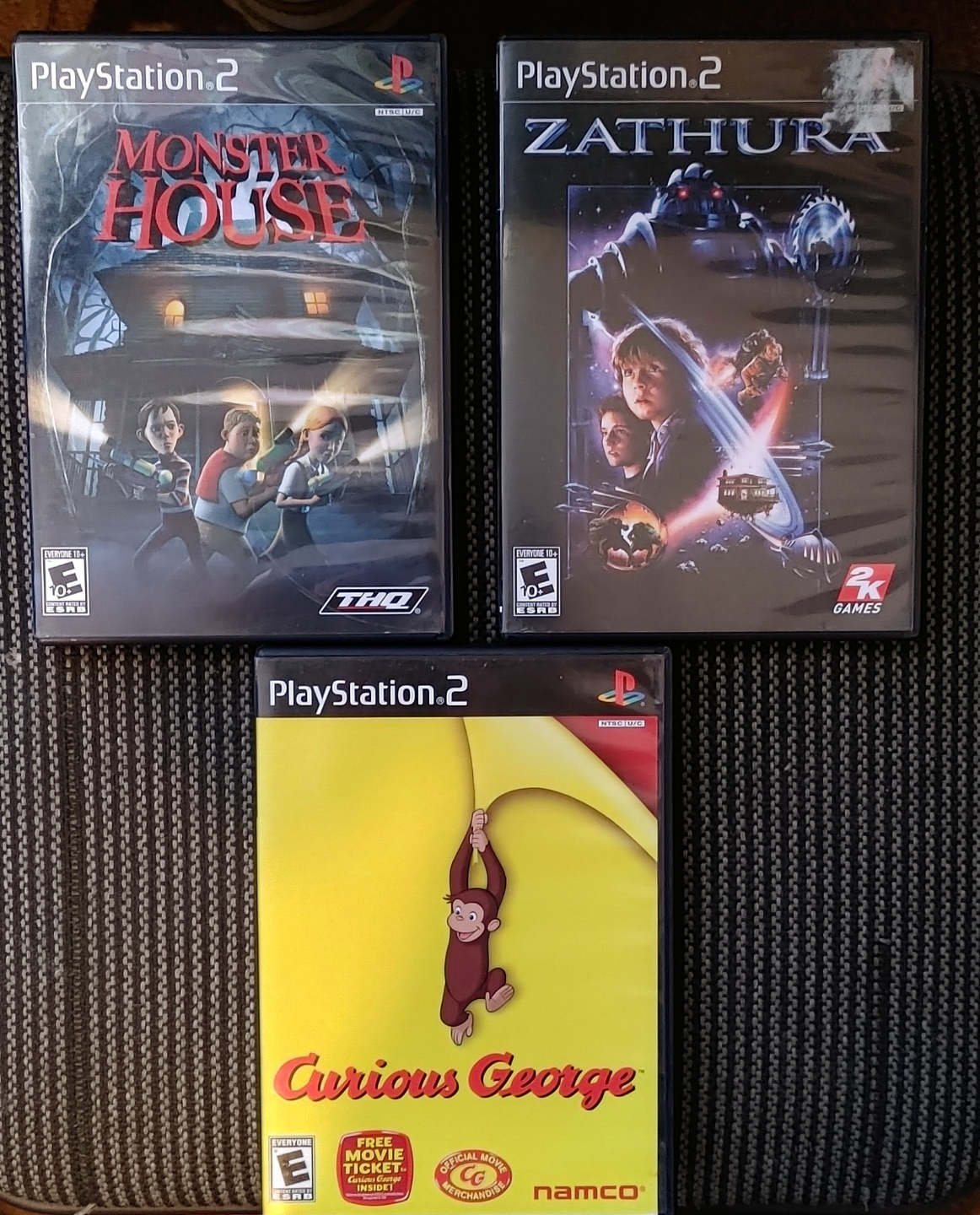 PlayStation 2 Games - Monster House, Zathura, Curious George