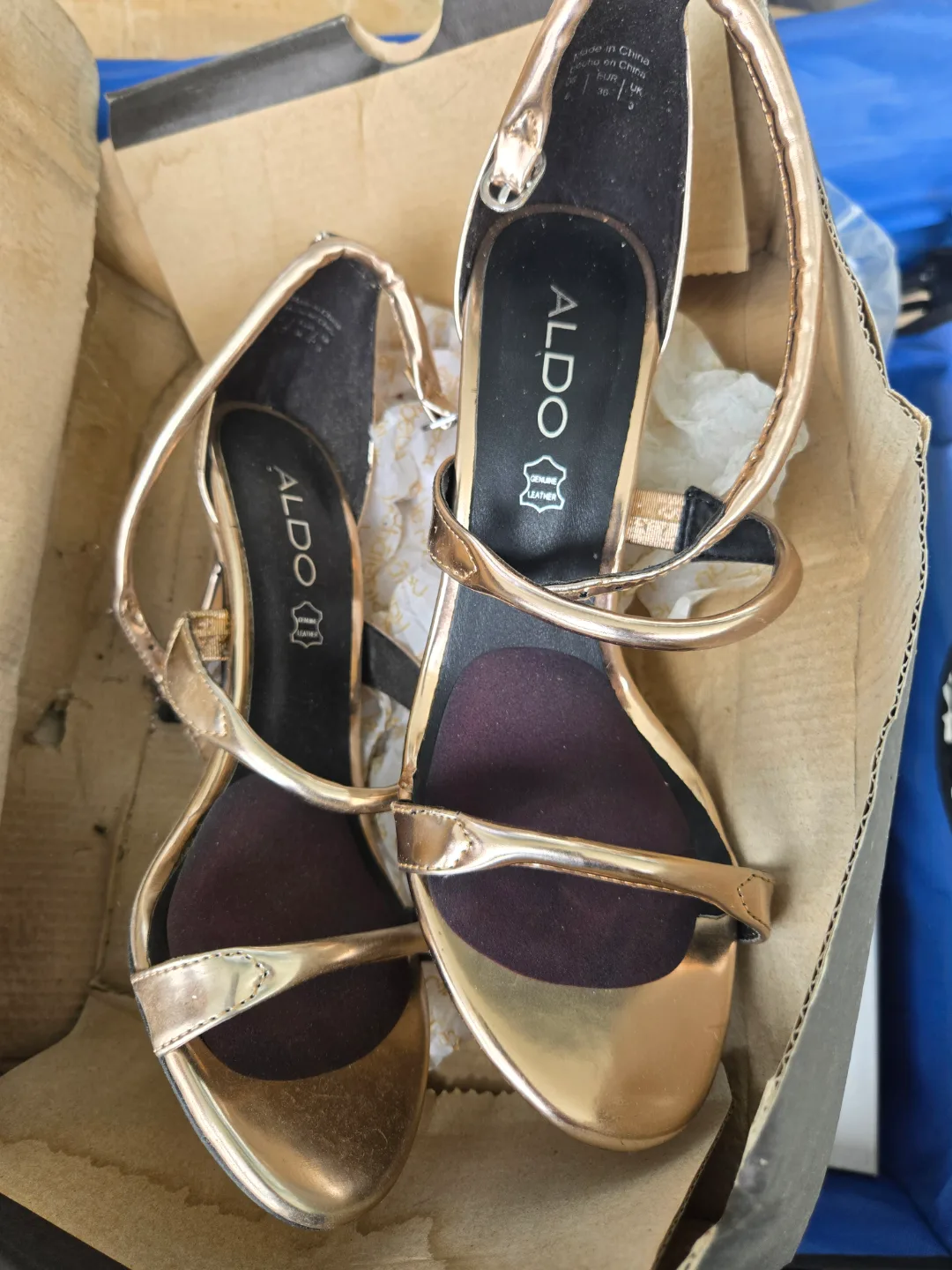 Rose Gold Aldo Sandals for ladies thumbnail