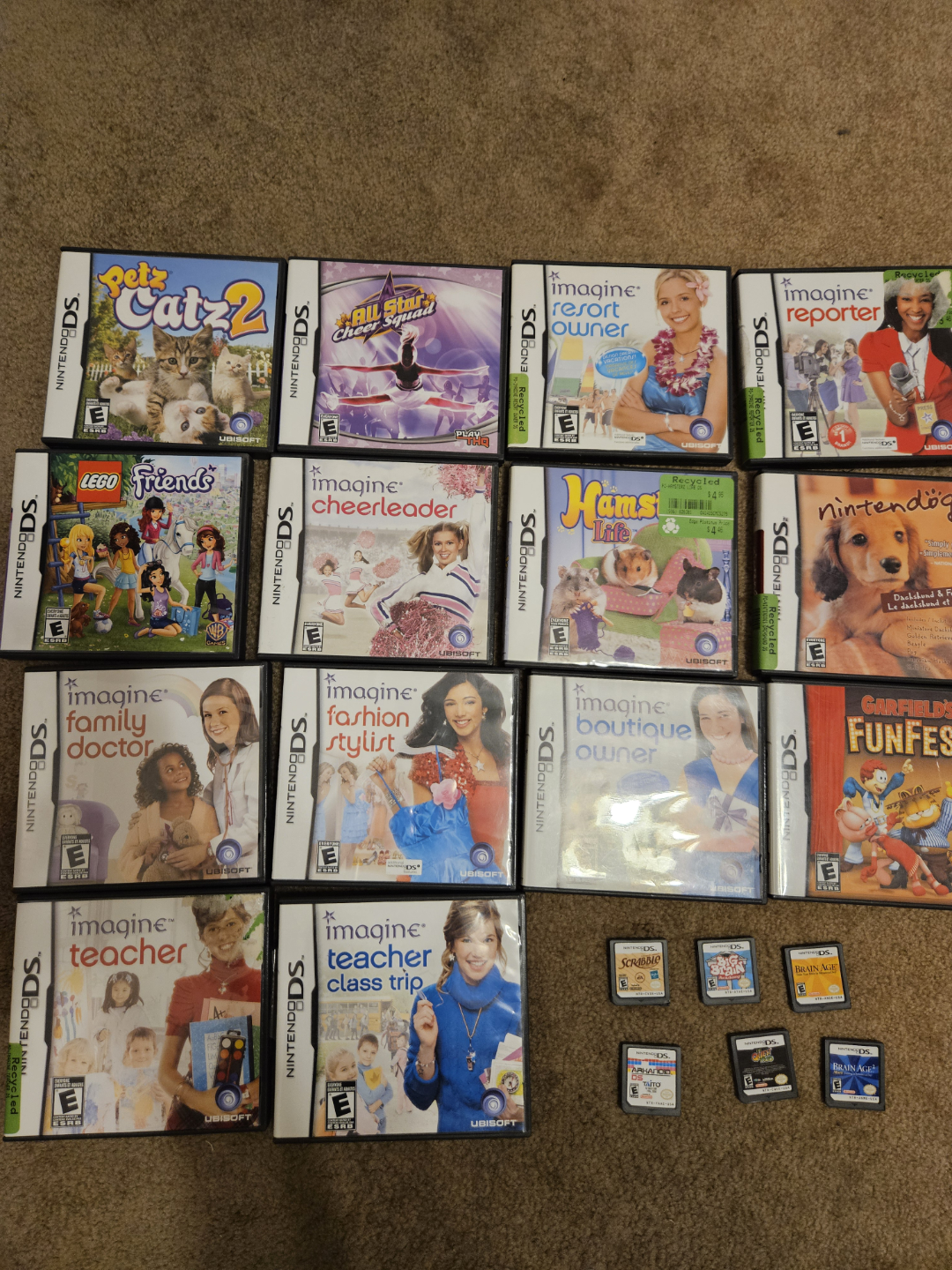 Nintendo DS console, case and games - photo 3