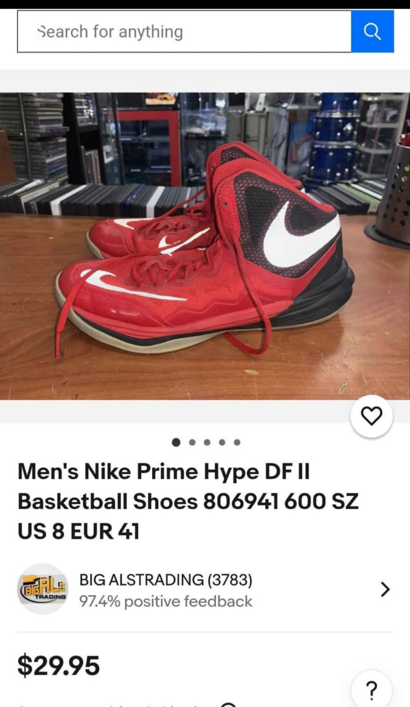 Nike Men's Prime Hype DF II Basketball Shoes - photo 5
