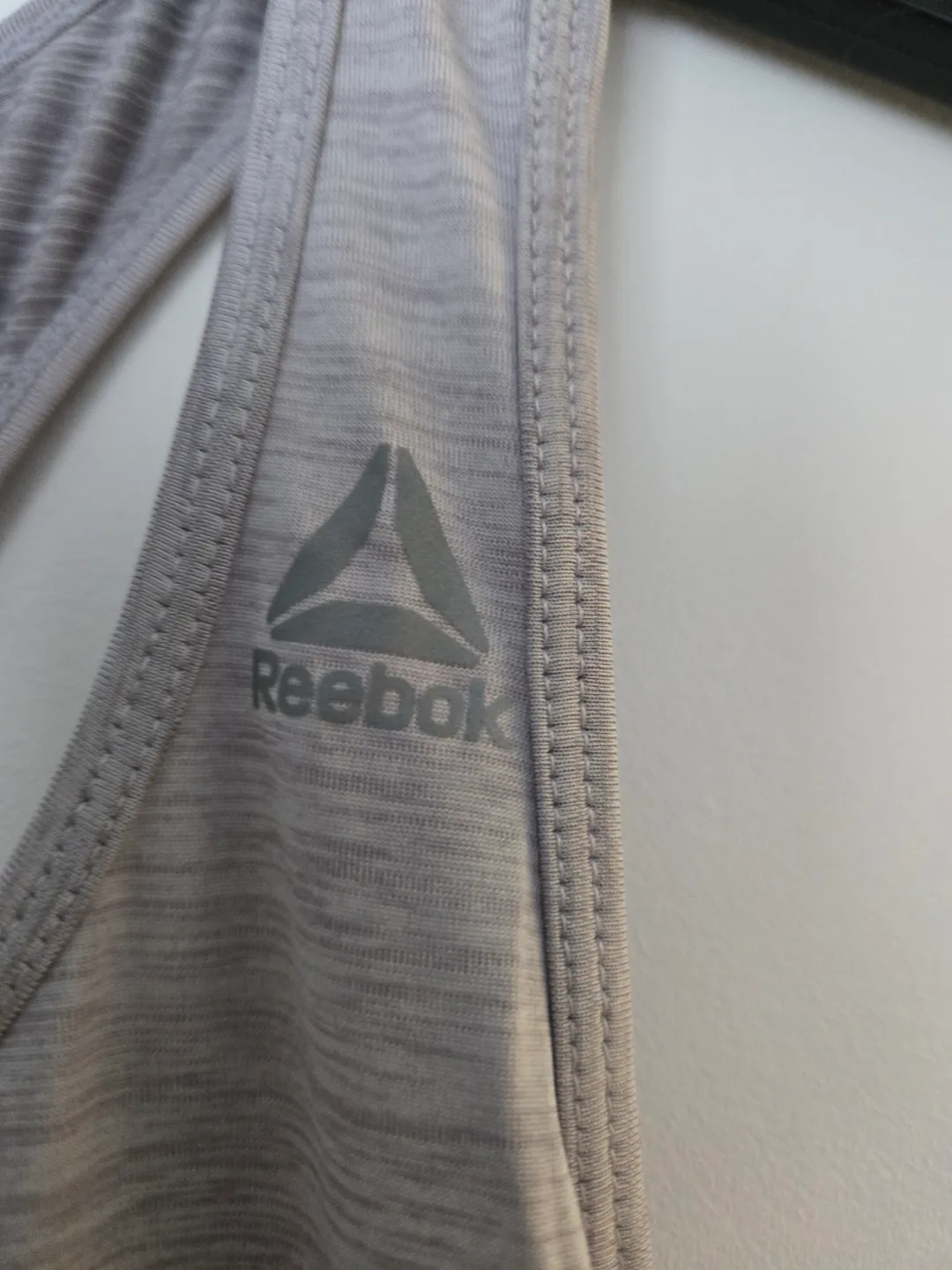 Reebok Grey Racerback Tank Top - Size Large thumbnail
