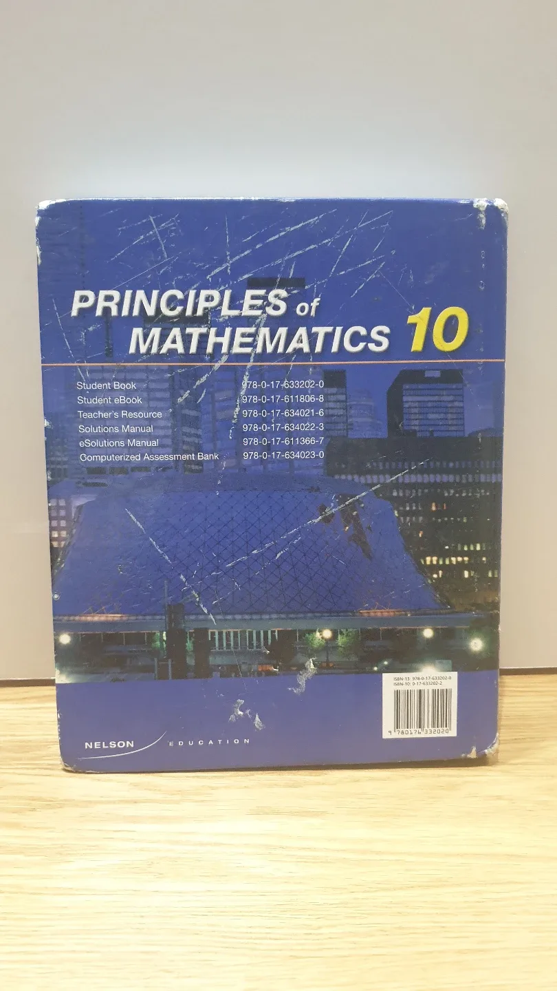 Principles of Mathematics 10 Textbook image indicator(2)