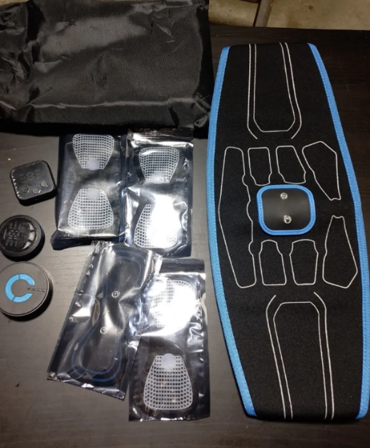 EMS Abdominal Muscle Stimulator Belt with Extra Gel Pads thumbnail