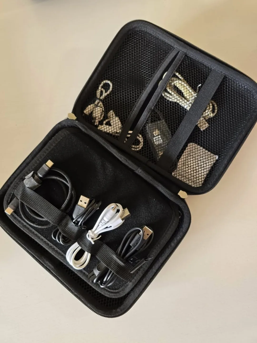 Portable Electronics Cable Wire USB charging Travel Organizer image indicator(2)