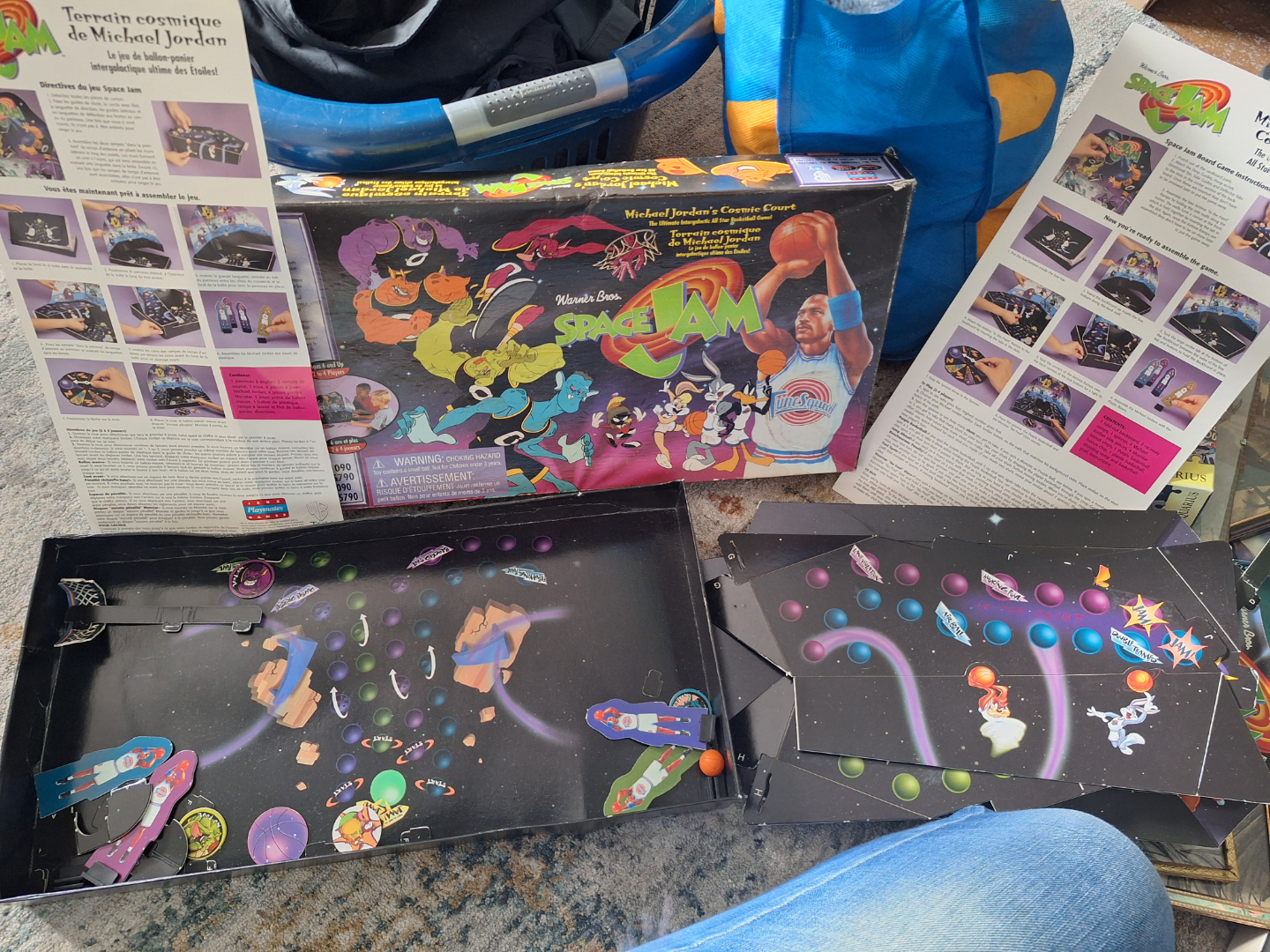 Space Jam Michael Jordan's Cosmic Court Board Game