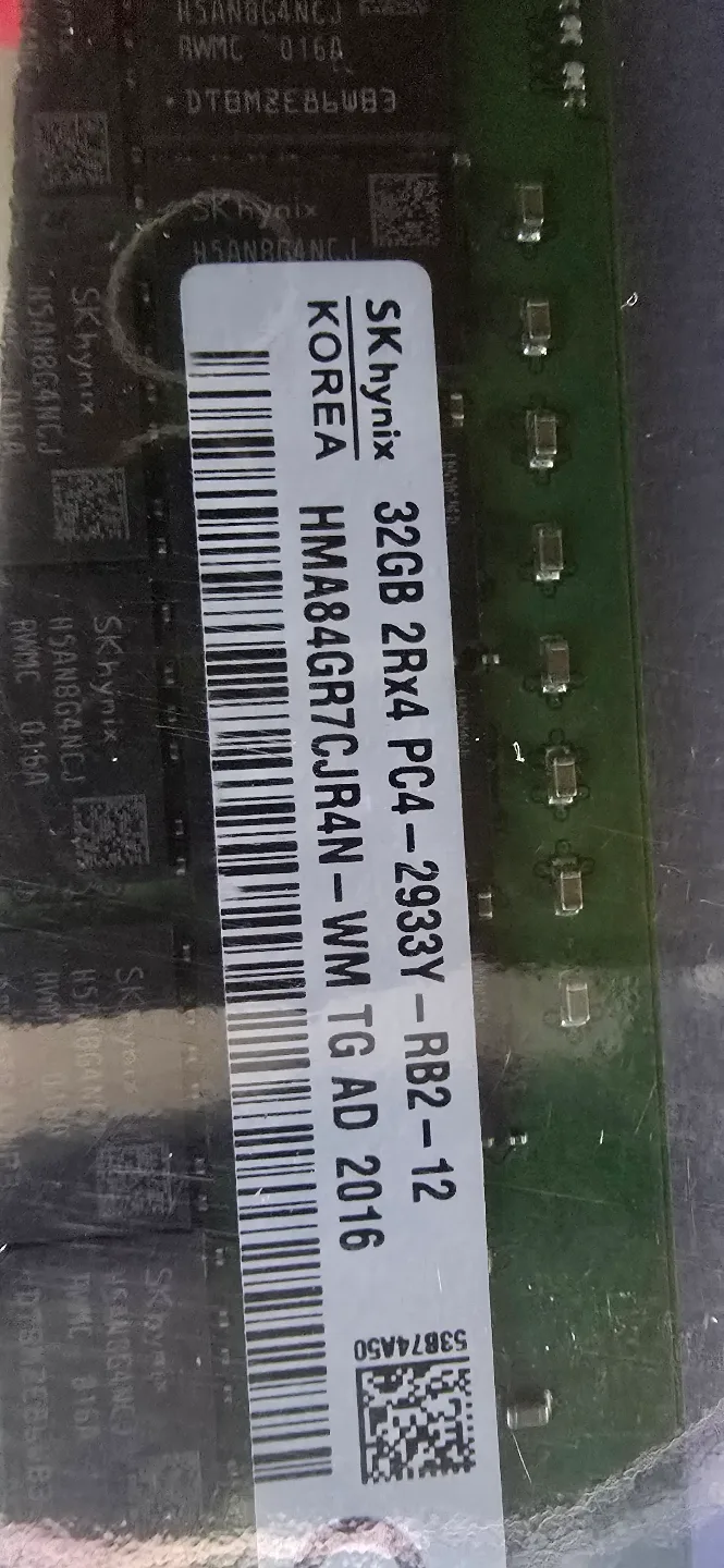 2 x 32GB DDR4-3200 ECC RDIMM RAM (64GB) NEW thumbnail