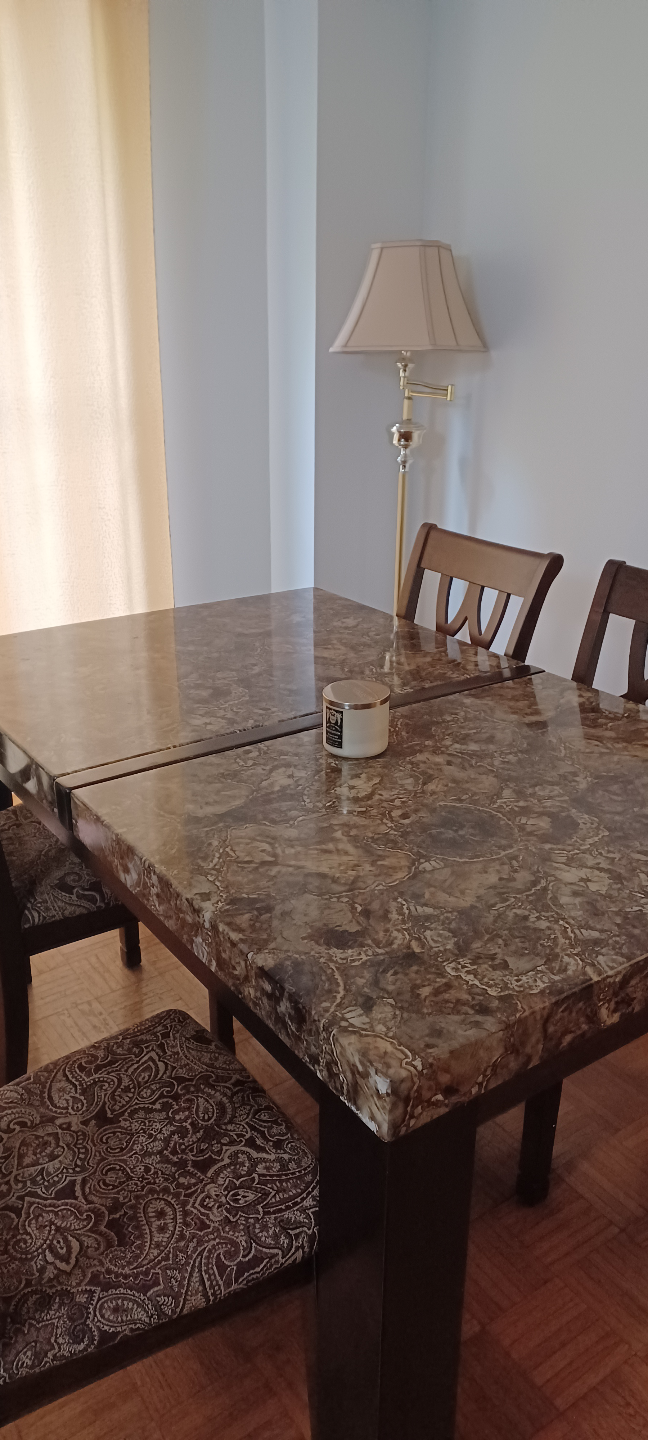 Dining Table Set with Six Chairs