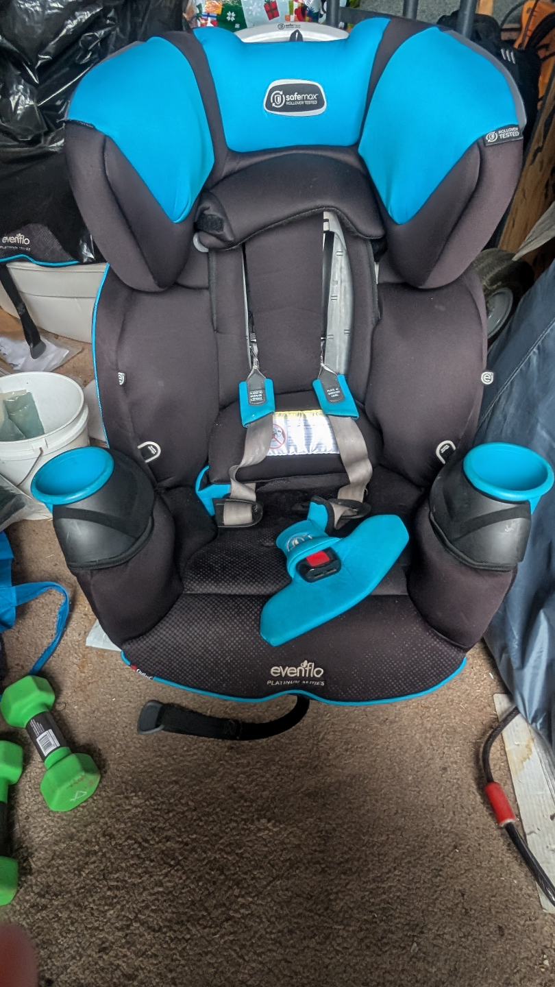 1 Evenflo Platinum Series SafeMax Car Seat - Blue - photo 4