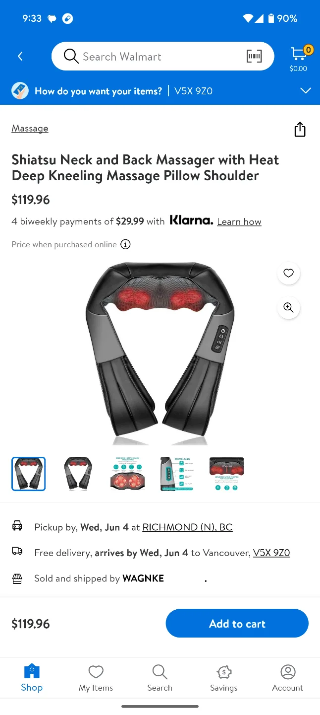 Nekteck Shiatsu Back Neck Deep Kneading Massager with Heat image indicator(4)