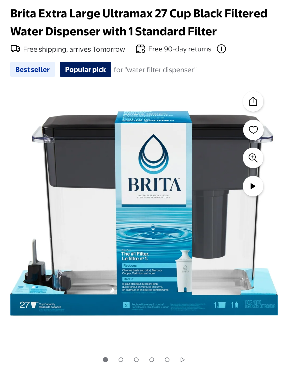 Brita Ultramax 27 Cup Water Filter Dispenser - photo 2