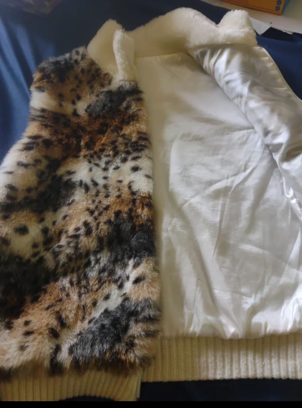 Women's Leopard Print Faux Fur Vest image indicator(2)