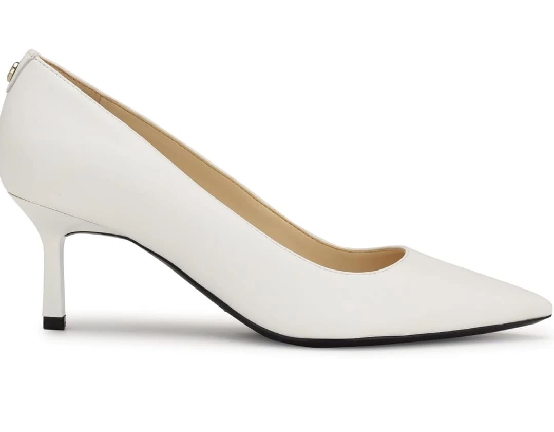 Nine West Women's White Leather Heels - Size  7.5 - photo 2