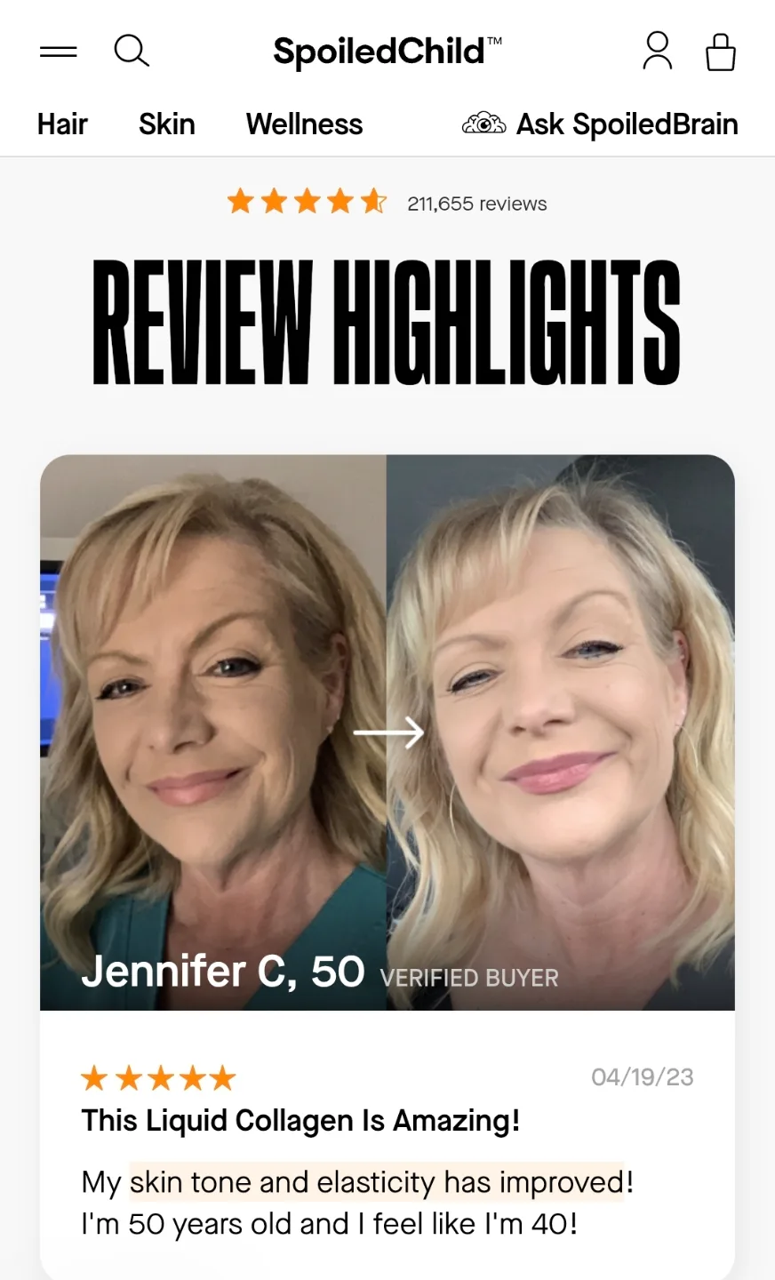 SpoiledChild E27 Extra Strength Liquid Collagen 🏒 image indicator(7)