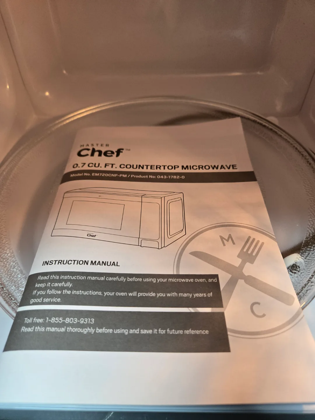 Master Chef 0.7 Cu. Ft. Countertop Microwave image indicator(5)