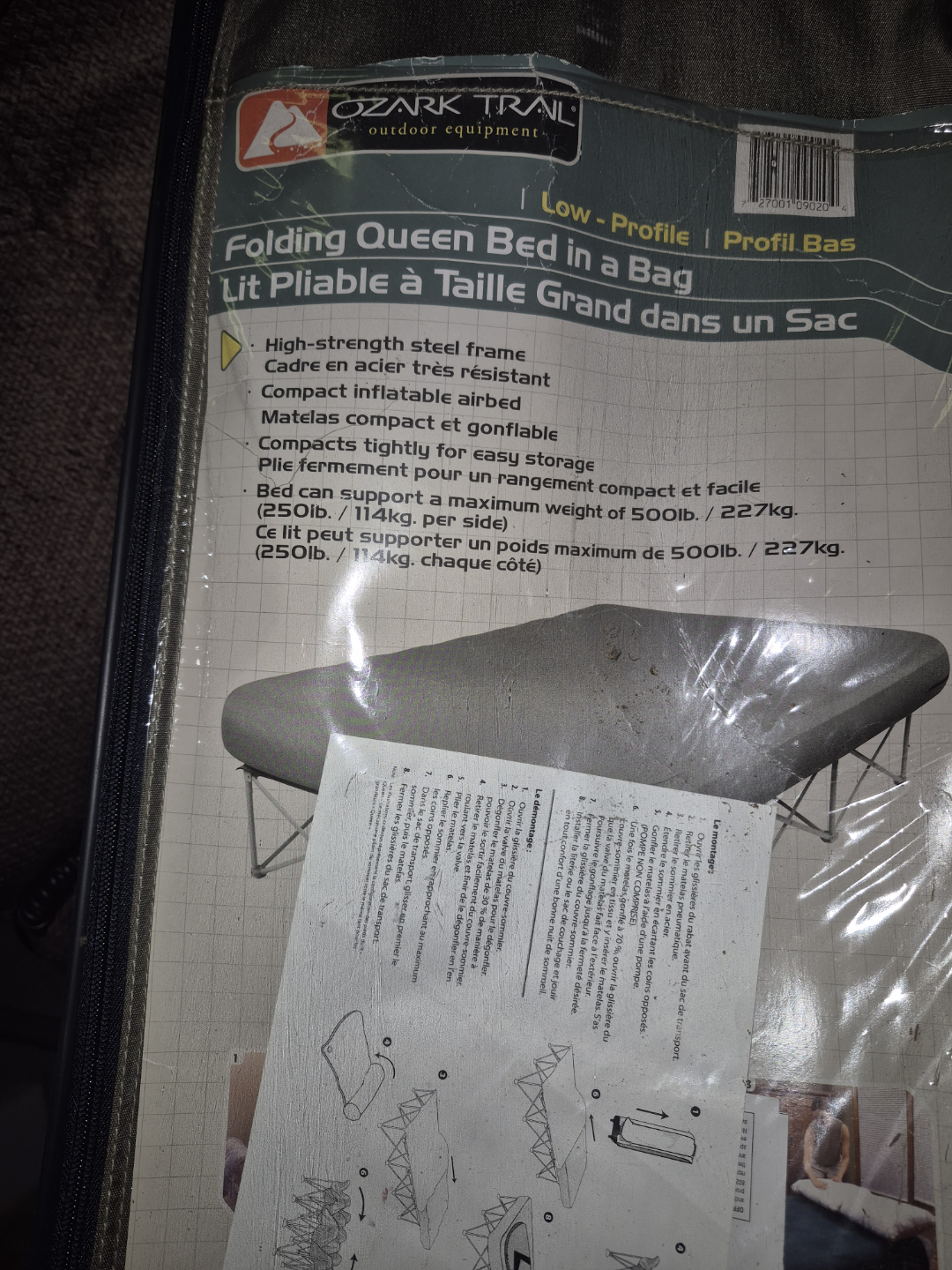 Ozark Trail Folding Queen Bed in a Bag