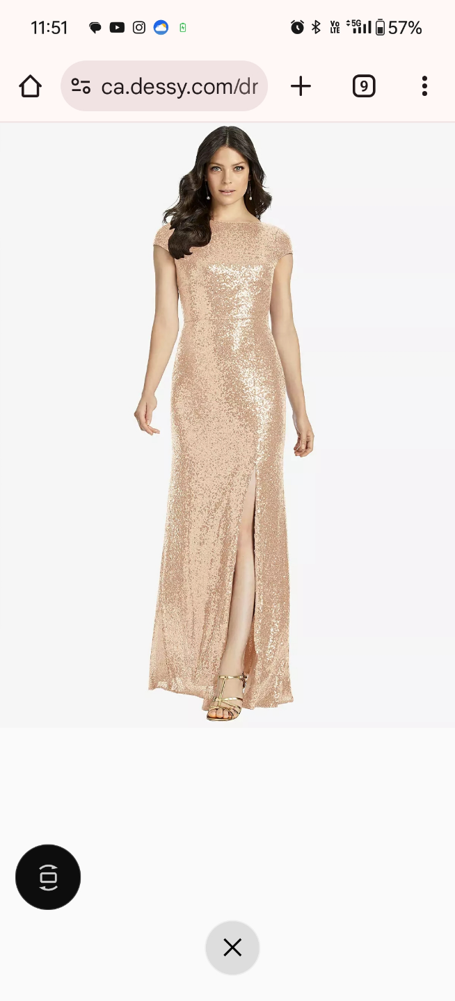Sequin Bridesmaid Dress size L