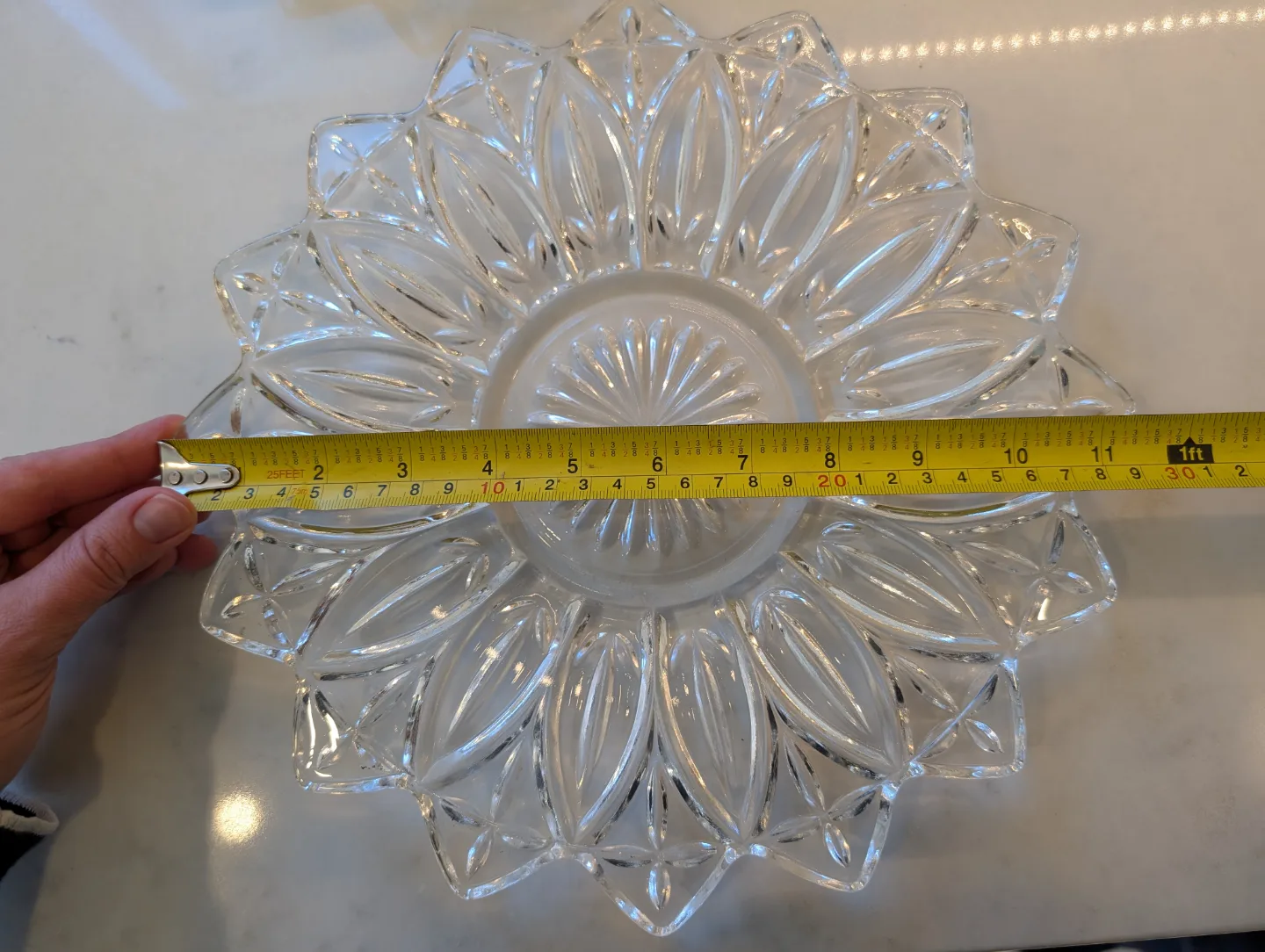 4 Federal Glass Petal Pattern Serving Dishes: 11.5 and 9 inches image indicator(6)