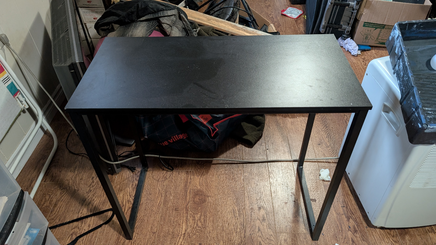 Black Metal Frame Desk - Small