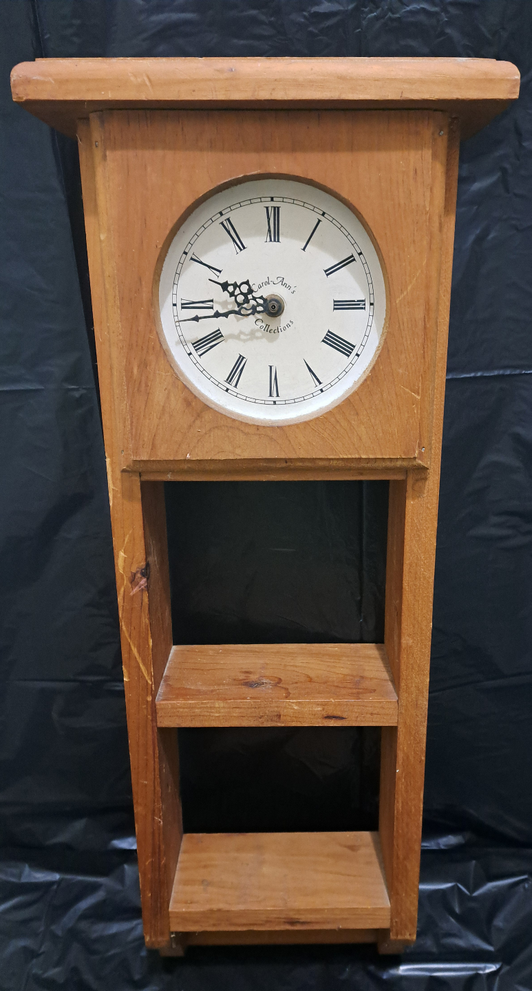 Home Made Solid Wood Wall Clock/Shelf - photo 4