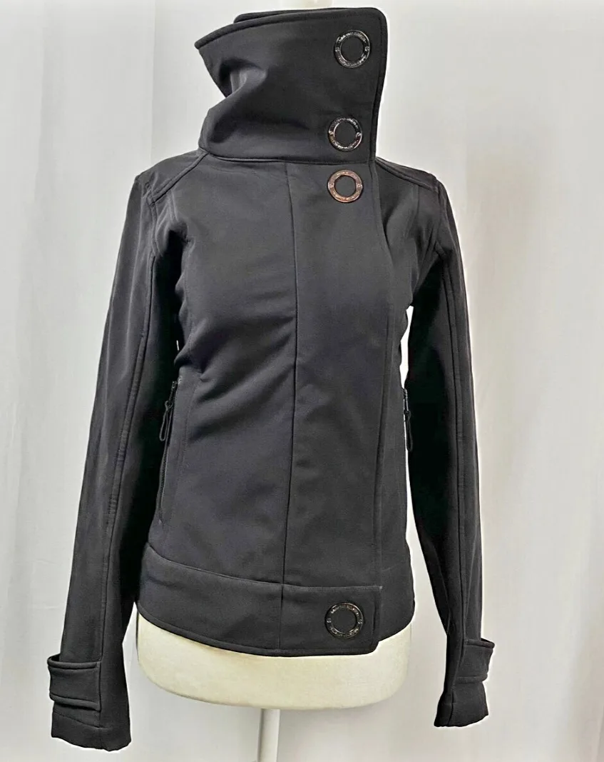 Lululemon Athletica Black Trench Coat with Fitted Silhouette image indicator(8)