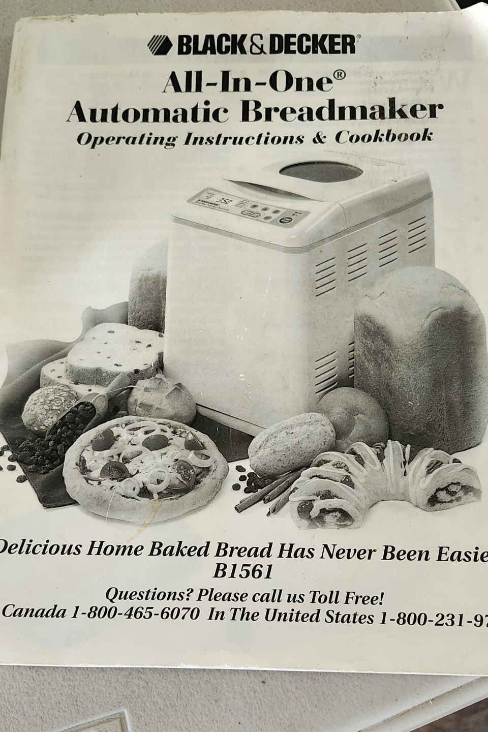 Black & Decker All-in-One Automatic Breadmaker B1561 - photo 2