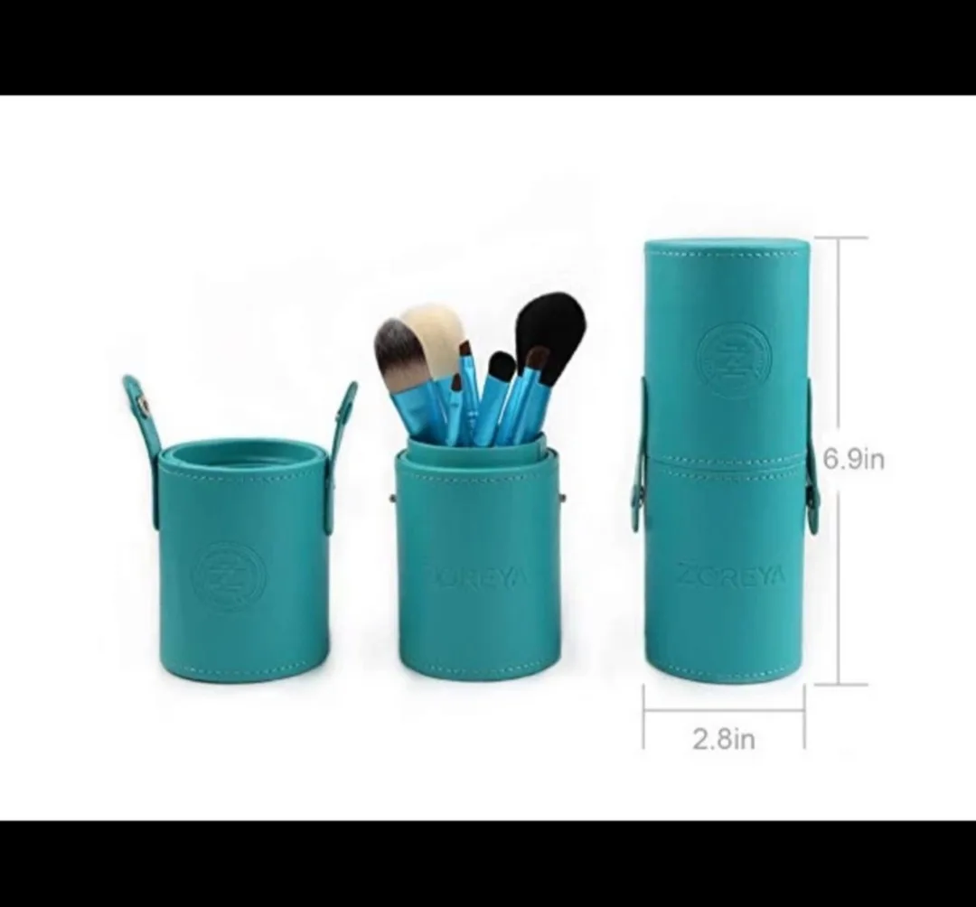 Zoreya Makeup Brush 7pc Set with Case image indicator(2)