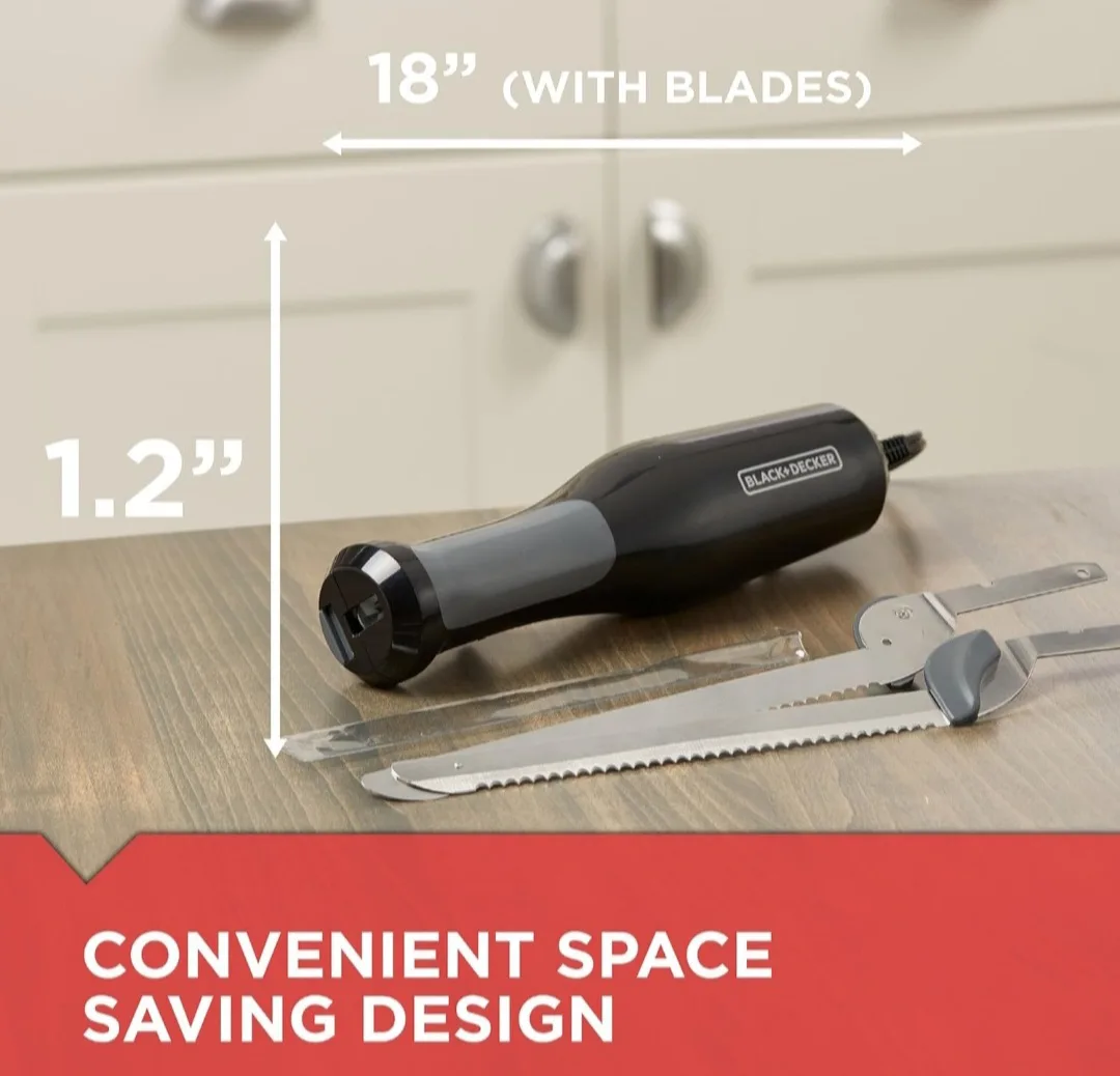 Comfort Grip Electric Knife with 7-Inch Stainles Steel Blades thumbnail