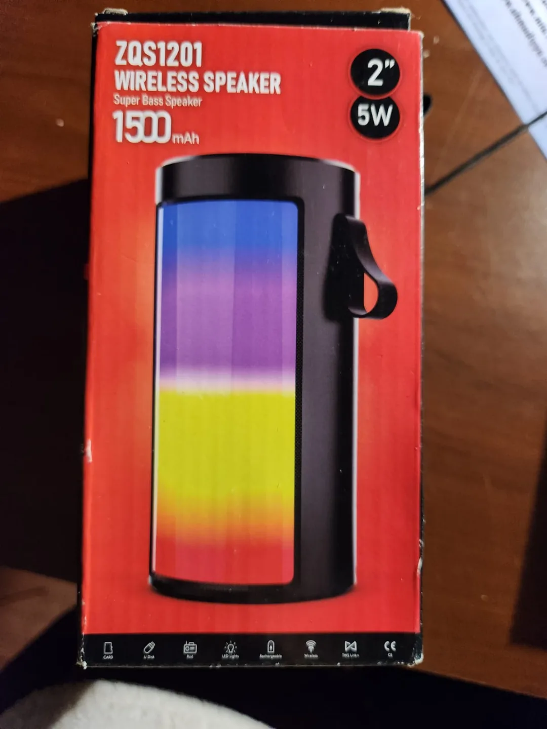 ZQS1201 Wireless Speaker with LED Lights