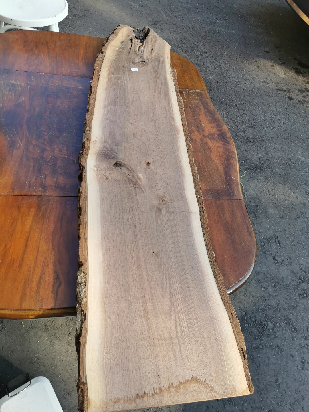 3 pieces Live Edge Walnut Wood Slab - 1955 - photo 4