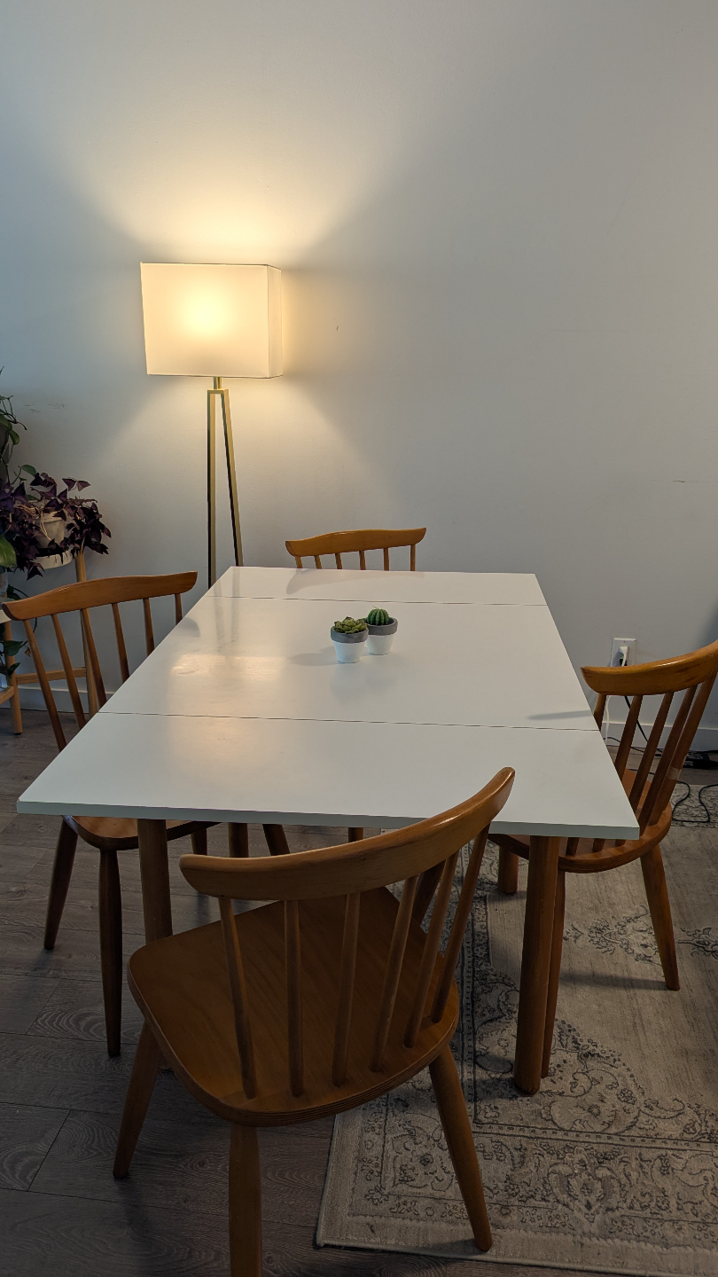 IKEA Dining Table with 4 Chairs – Extendable