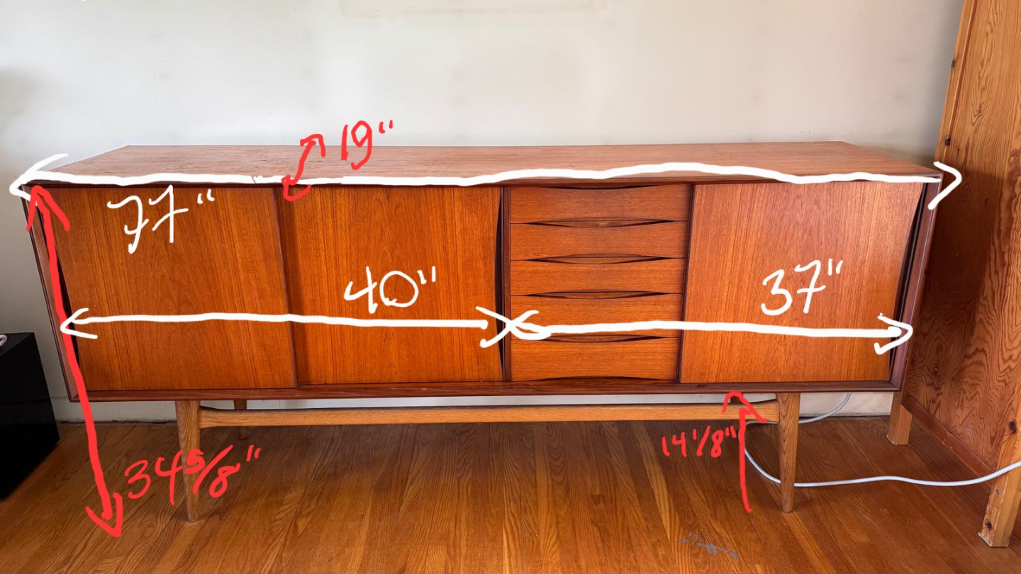 Mid-century Swedish Teak Credenza - photo 2