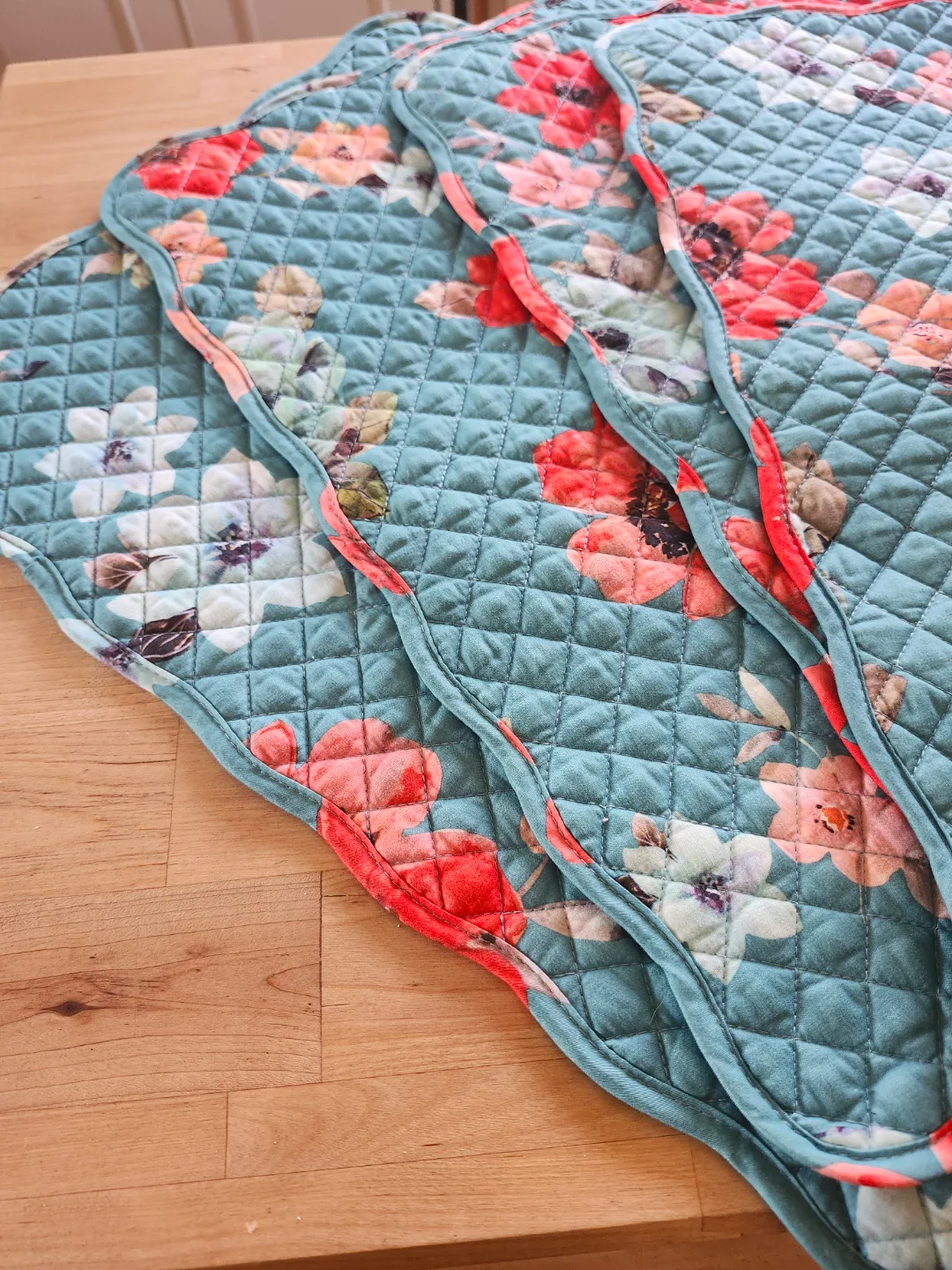 Floral Quilted Placemats, Set of 4 thumbnail
