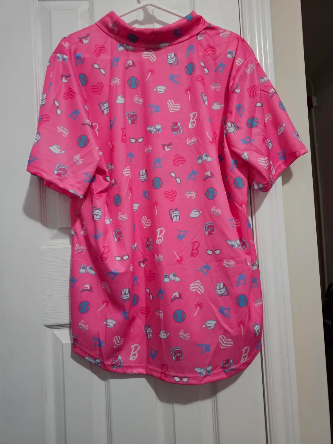 Blue Jays Barbie Pink Button-Down Shirt image indicator(2)