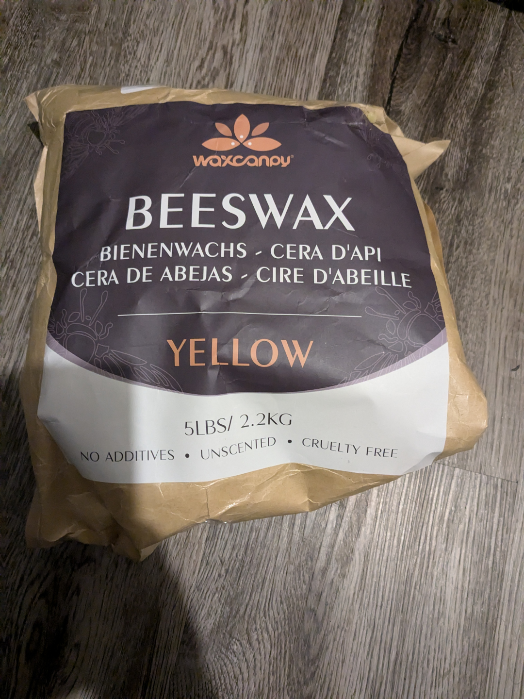 5 lbs Yellow Beeswax - WaxCanopy - Unscented & Cruelty-Free
