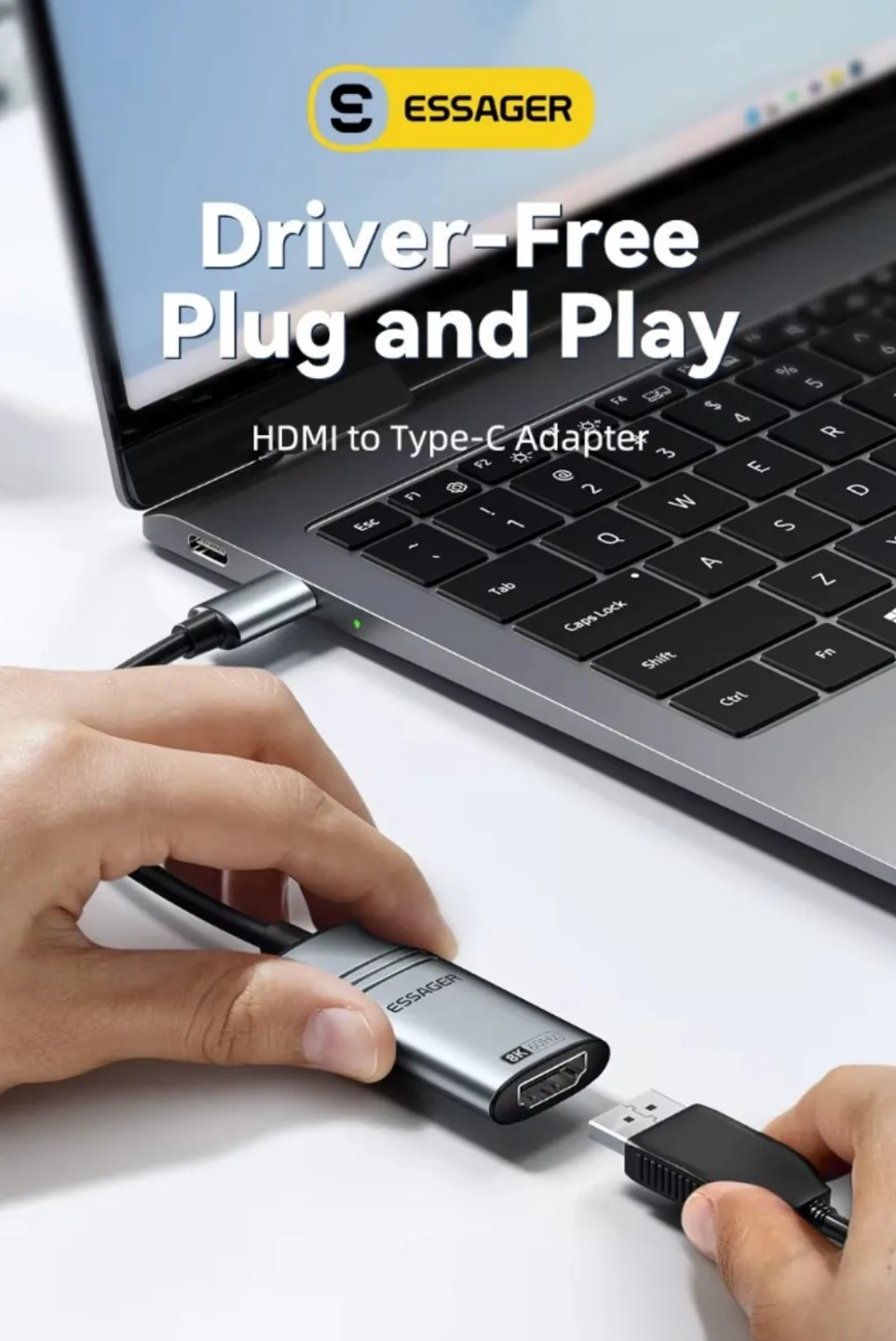 Essager HDMI To USB Type C Adapter image indicator(3)