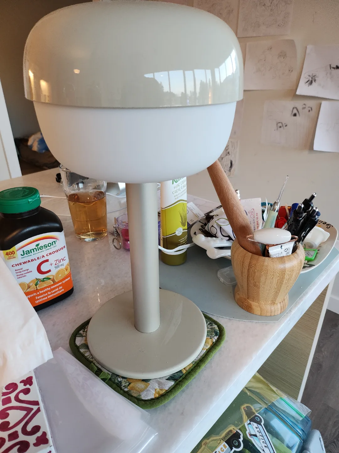 IKEA BLÅSVERK Table Lamp - Beige thumbnail