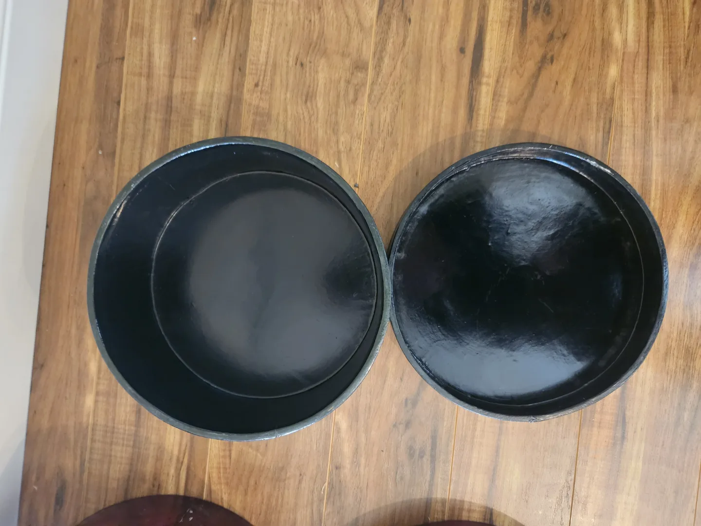 Pair of Vintage Round Hat Boxes image indicator(4)