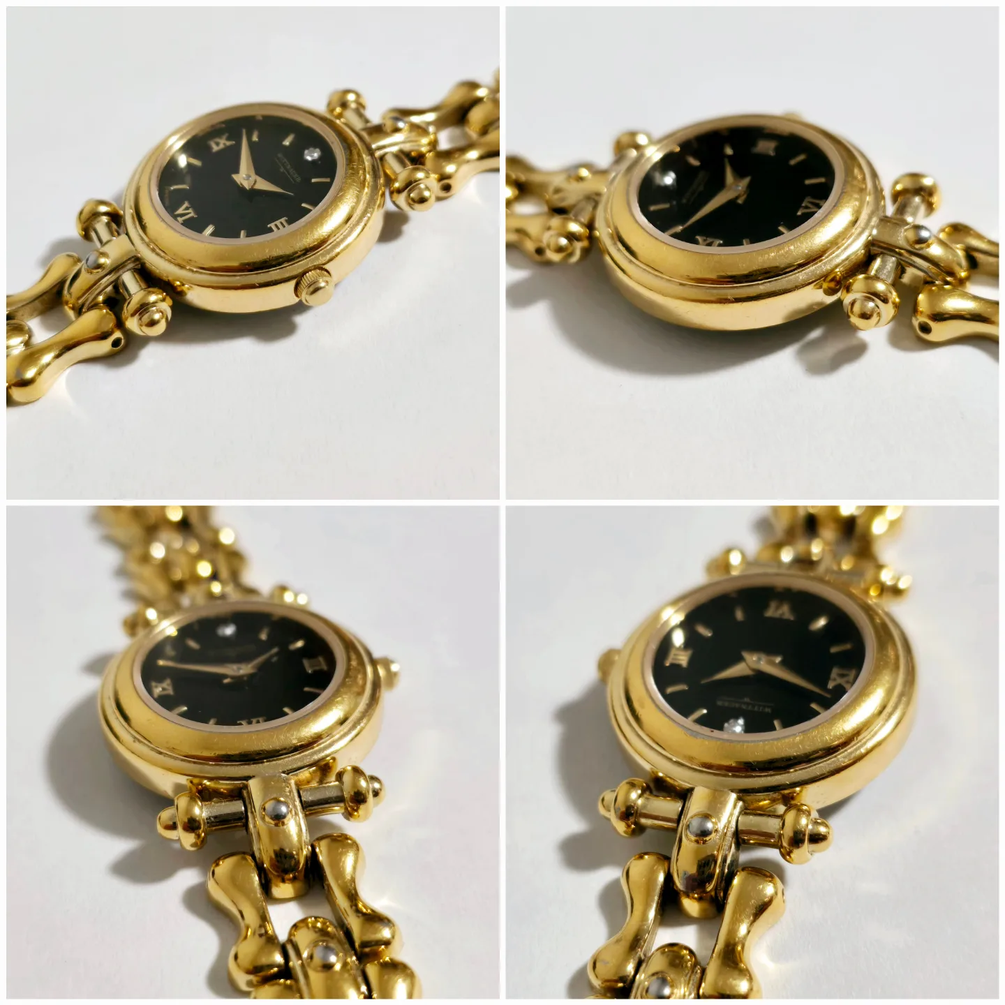Wittnauer Ladies Gold and Black Quartz Watch image indicator(4)