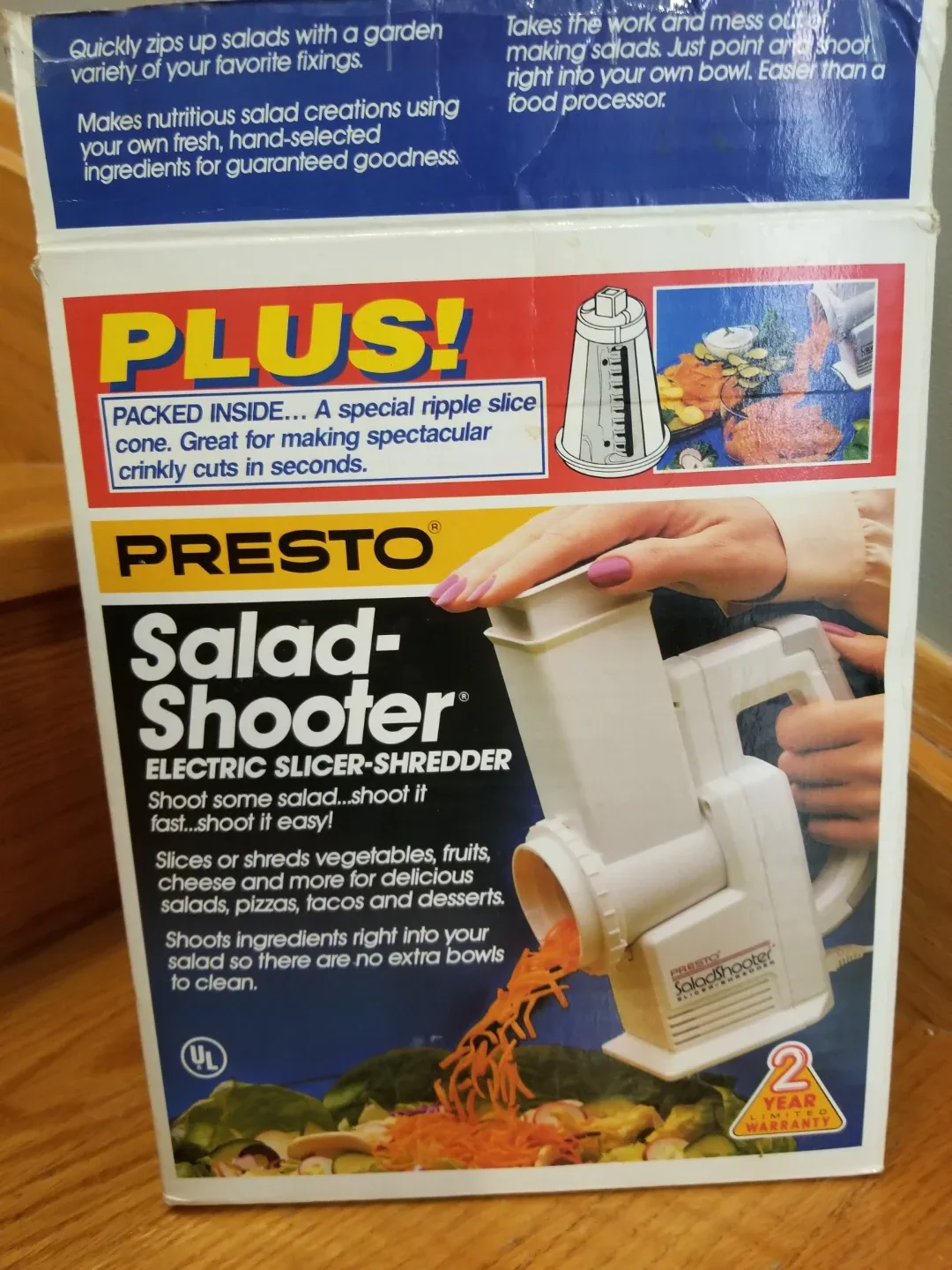 Vintage Presto Salad Shooter Electric Slicer Shredder image indicator(5)