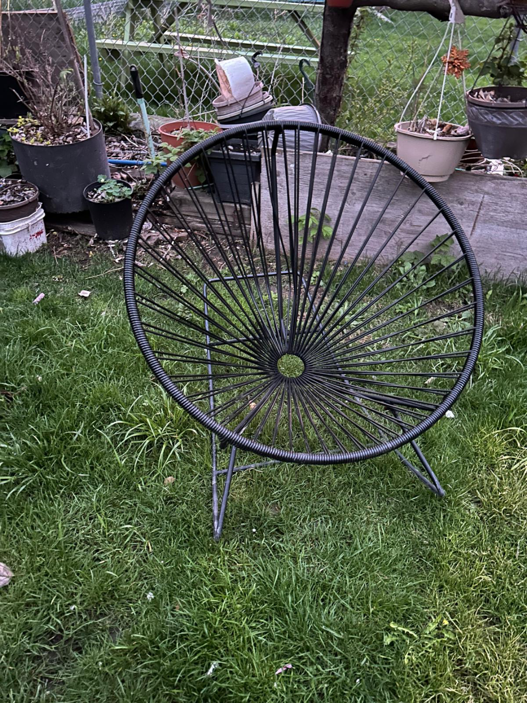 Black Rocking Chair outdoor egg chair - photo 2