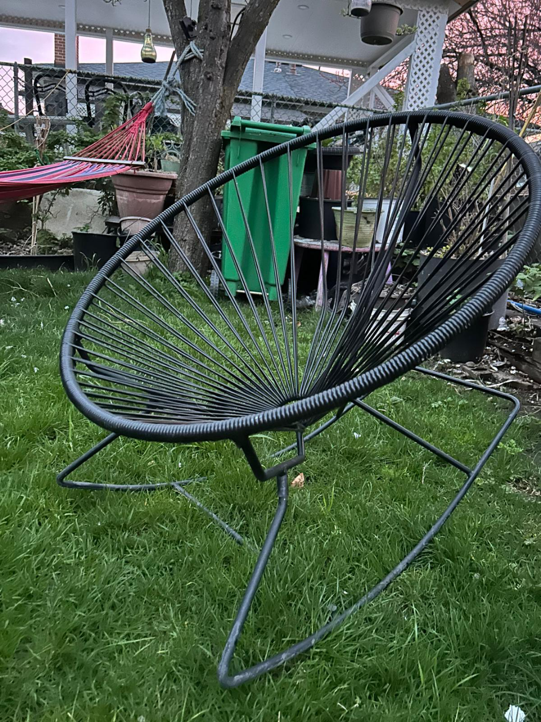 Black Rocking Chair outdoor egg chair - photo 3
