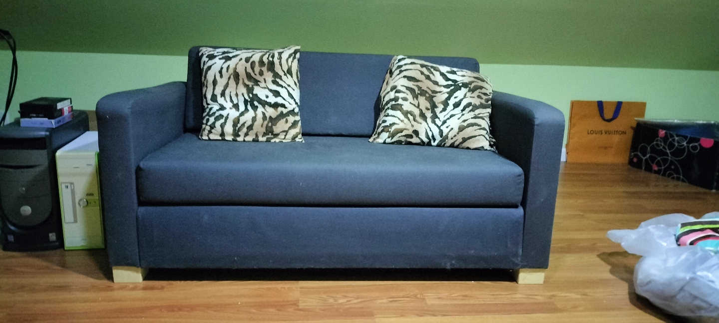 Dark blue Futon Sofa Bed - photo 2