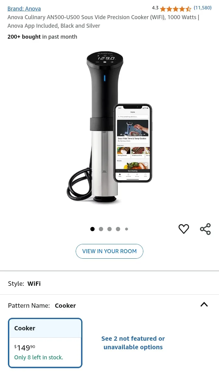 NEW!   Anova AN500-US00 Sous Vide Precision Cooker image indicator(2)