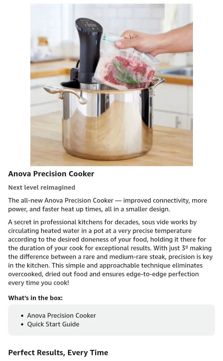 NEW!   Anova AN500-US00 Sous Vide Precision Cooker image indicator(7)